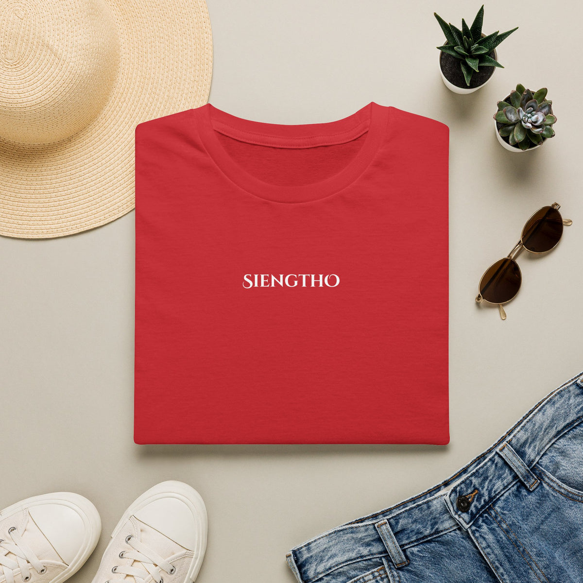 SIENGTHO T-shirt (Royal, Black, Red, White, Natural, Dark Heather)